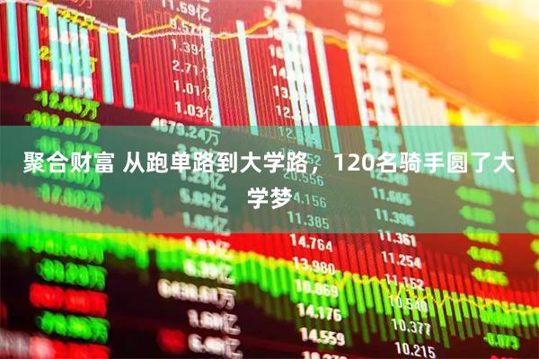 聚合财富 从跑单路到大学路，120名骑手圆了大学梦